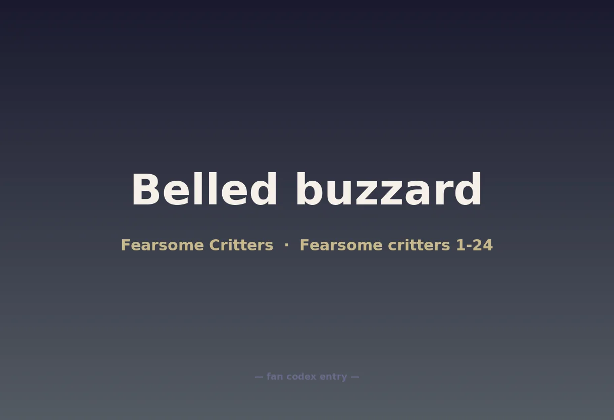Belled buzzard